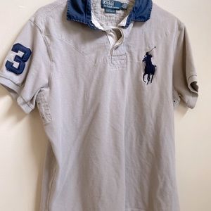 Large Polo by Ralph Lauren Big Horse Logo Polo Shirt